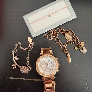 Michael kors watch and bracelets